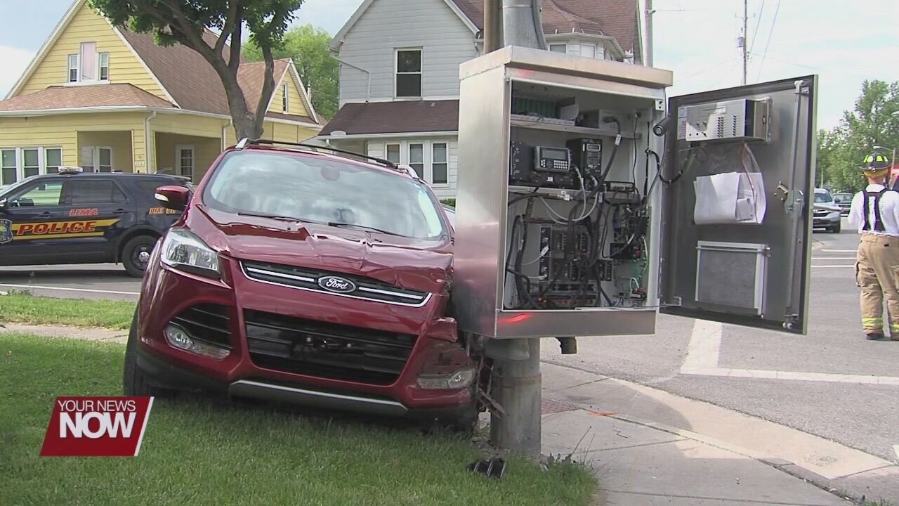 SUV hits power pole in car crash, sending driver to hospital